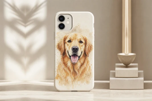 Pet watercolor phone case