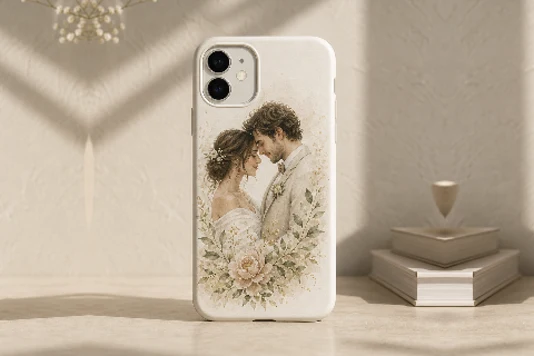 Wedding soft phone case