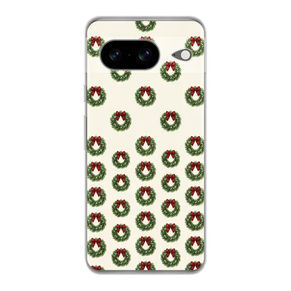 Ribbon Wreath & Pearls