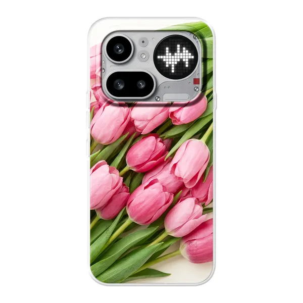 Pink Tulip Bunch Design case