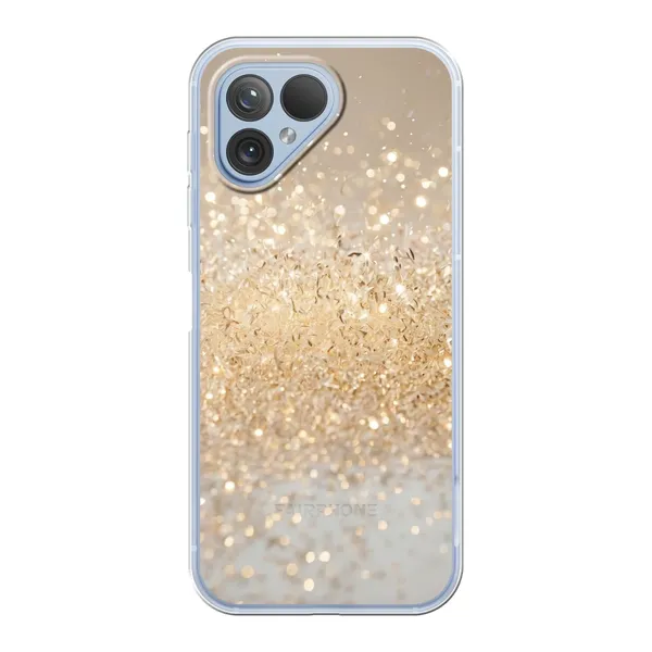 Radiant Gold Glitter Case
