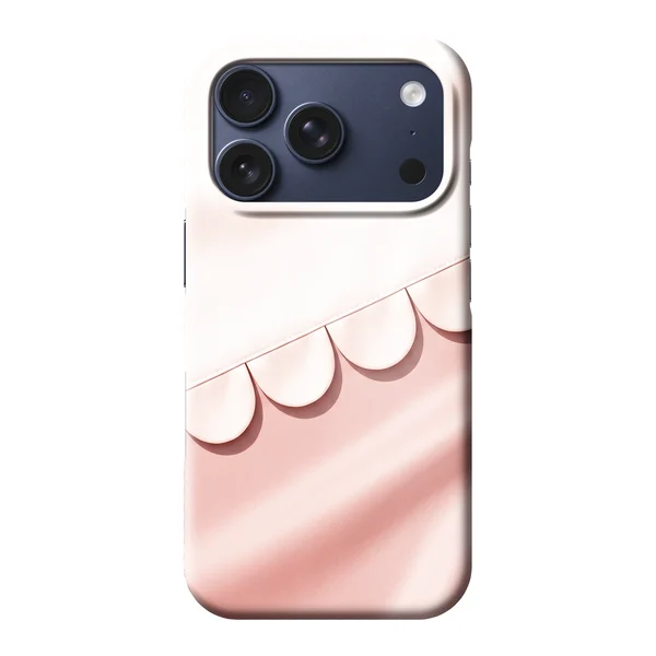 Blush Scallop Hemline Design case