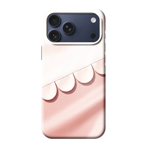 Blush Scallop Hemline Design case