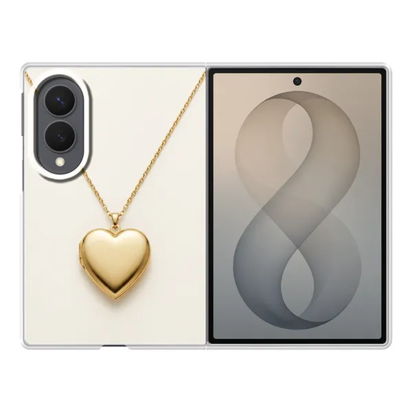 Gold Heart Locket case