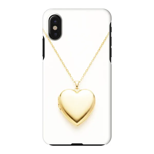 Gold Heart Locket Design case