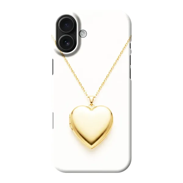 Gold Heart Locket Design case