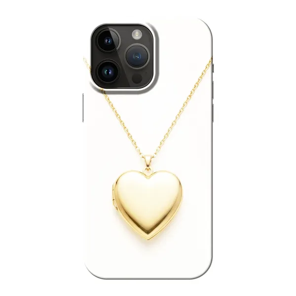 Gold Heart Locket Design case