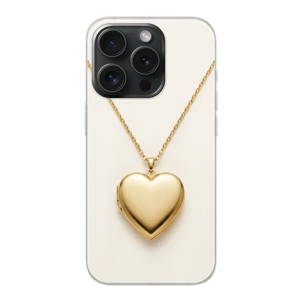 Gold Heart Locket case