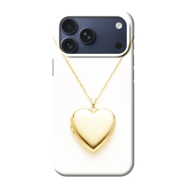 Gold Heart Locket Design case