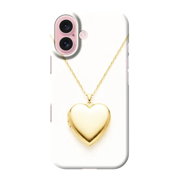 Gold Heart Locket Design case
