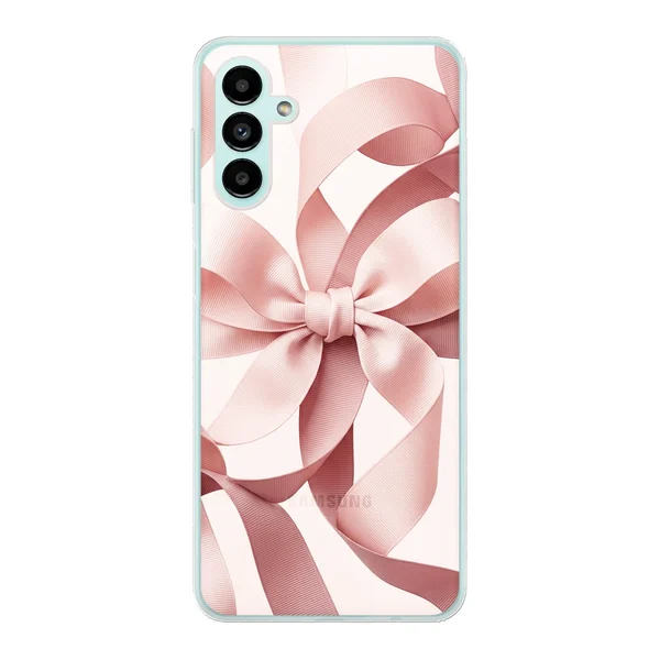 Blush Pink Ribbon Strap Bow case