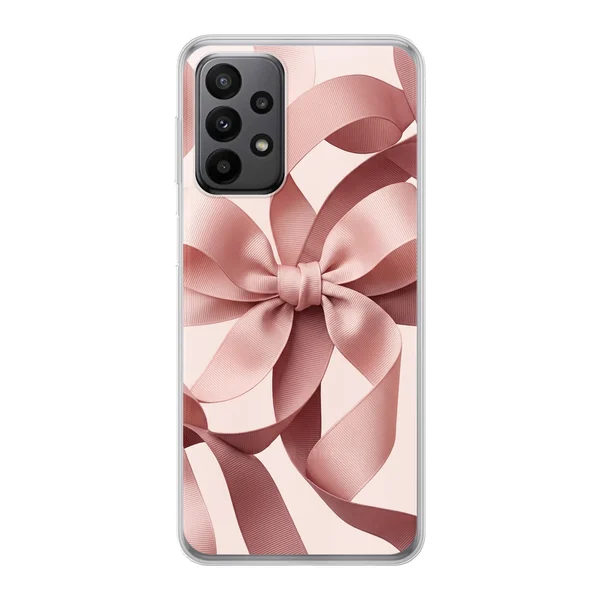 Blush Pink Ribbon Strap Bow case