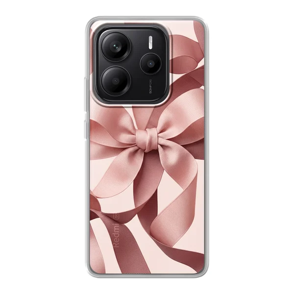 Blush Pink Ribbon Strap Bow case