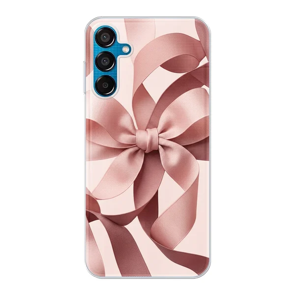 Blush Pink Ribbon Strap Bow case