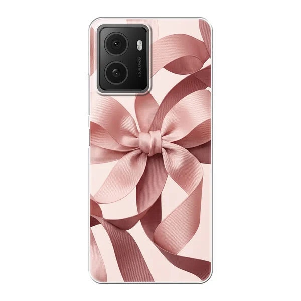 Blush Pink Ribbon Strap Bow case