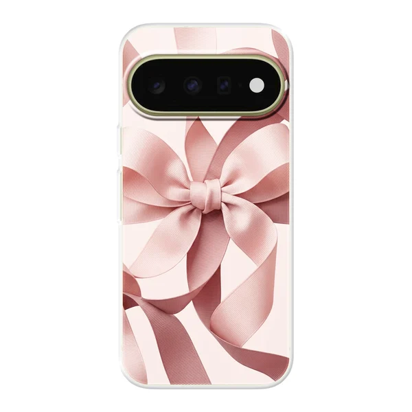Blush Pink Ribbon Strap Bow case