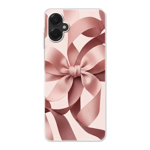 Blush Pink Ribbon Strap Bow case