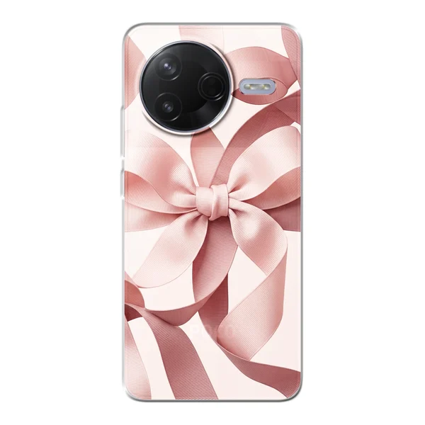Blush Pink Ribbon Strap Bow case
