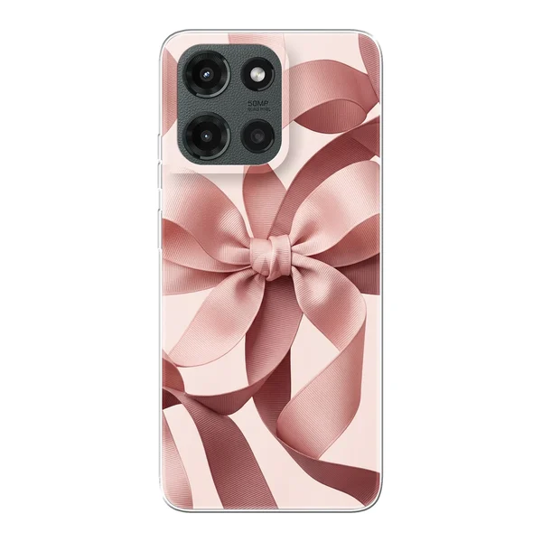 Blush Pink Ribbon Strap Bow case
