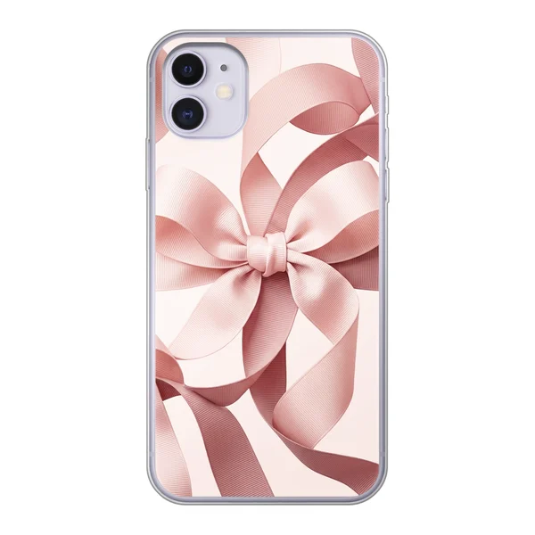 Blush Pink Ribbon Strap Bow case