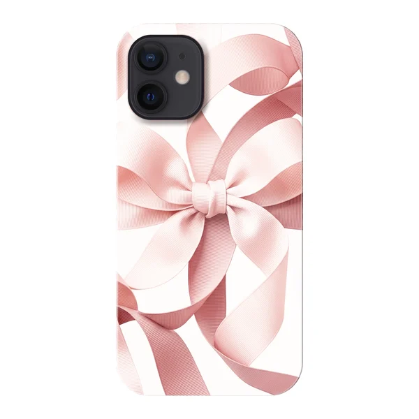 Blush Pink Ribbon Strap Bow Design case
