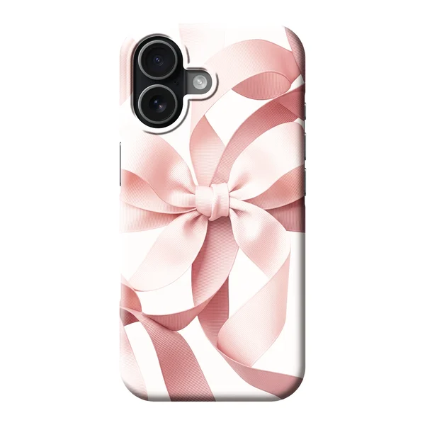 Blush Pink Ribbon Strap Bow Design case
