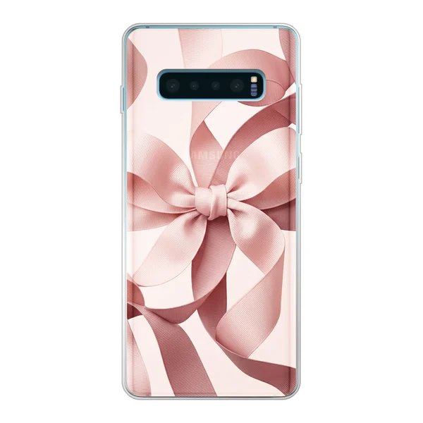 Blush Pink Ribbon Strap Bow case