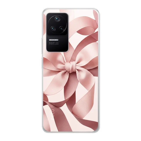 Blush Pink Ribbon Strap Bow case