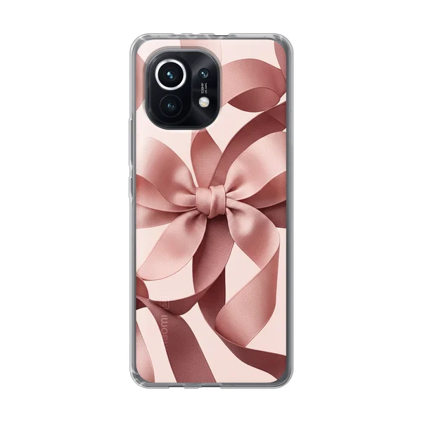 Blush Pink Ribbon Strap Bow case
