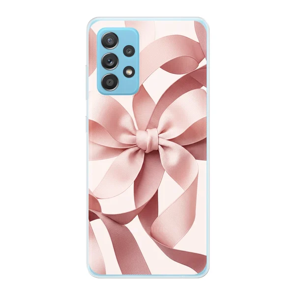 Blush Pink Ribbon Strap Bow case