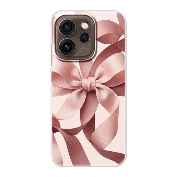 Blush Pink Ribbon Strap Bow case