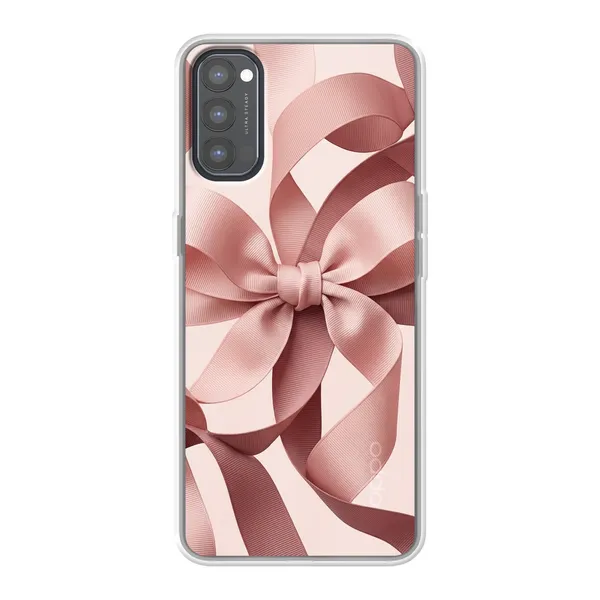 Blush Pink Ribbon Strap Bow case