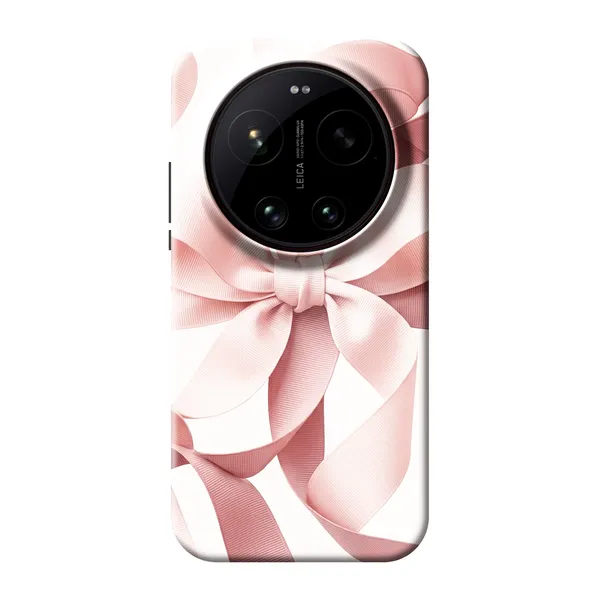Blush Pink Ribbon Strap Bow case