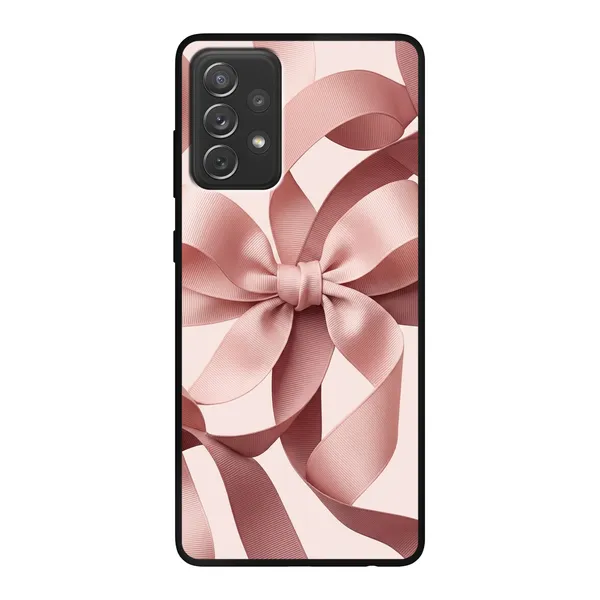Blush Pink Ribbon Strap Bow case