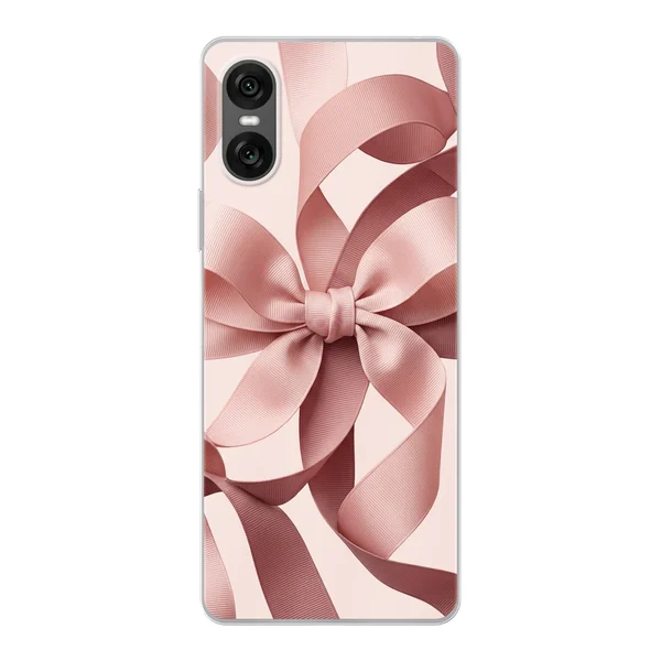 Blush Pink Ribbon Strap Bow case