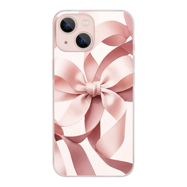 Blush Pink Ribbon Strap Bow case