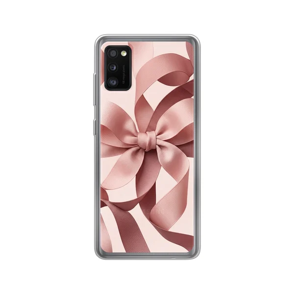 Blush Pink Ribbon Strap Bow case