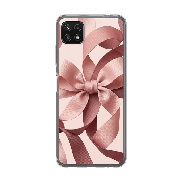 Blush Pink Ribbon Strap Bow case
