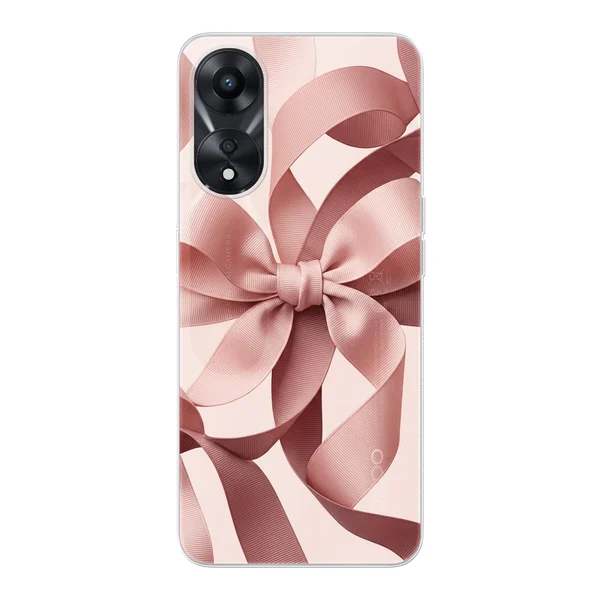 Blush Pink Ribbon Strap Bow case