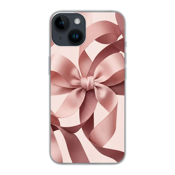 Blush Pink Ribbon Strap Bow case