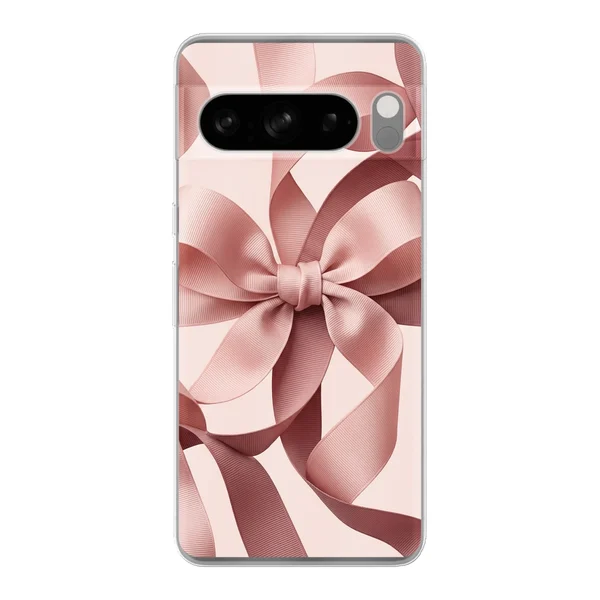 Blush Pink Ribbon Strap Bow case