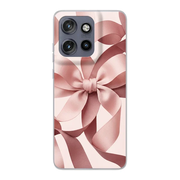 Blush Pink Ribbon Strap Bow case