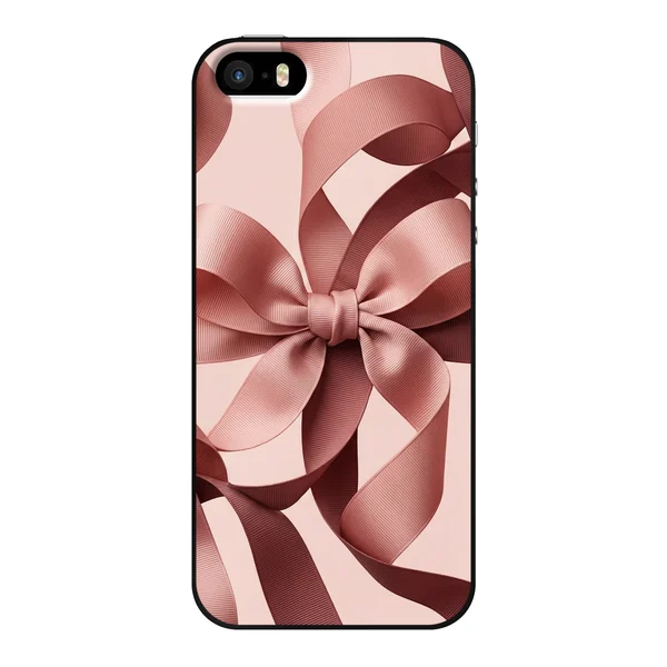 Blush Pink Ribbon Strap Bow case