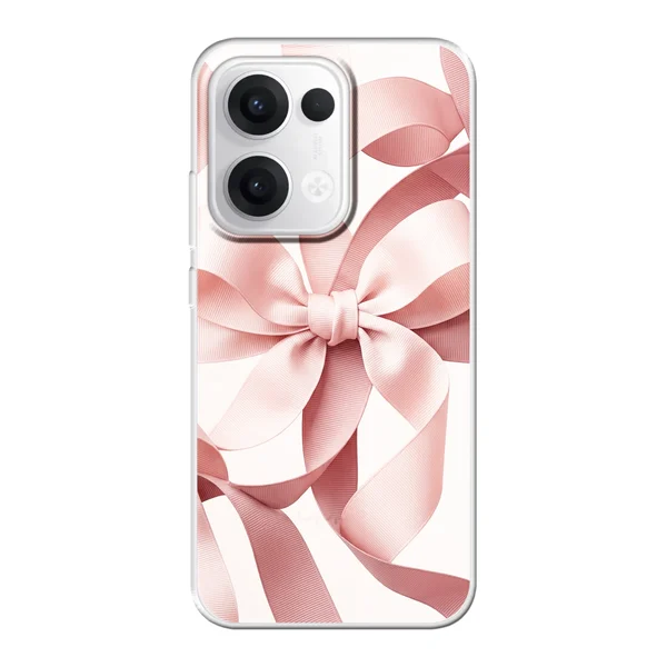 Blush Pink Ribbon Strap Bow case