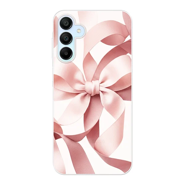 Blush Pink Ribbon Strap Bow case