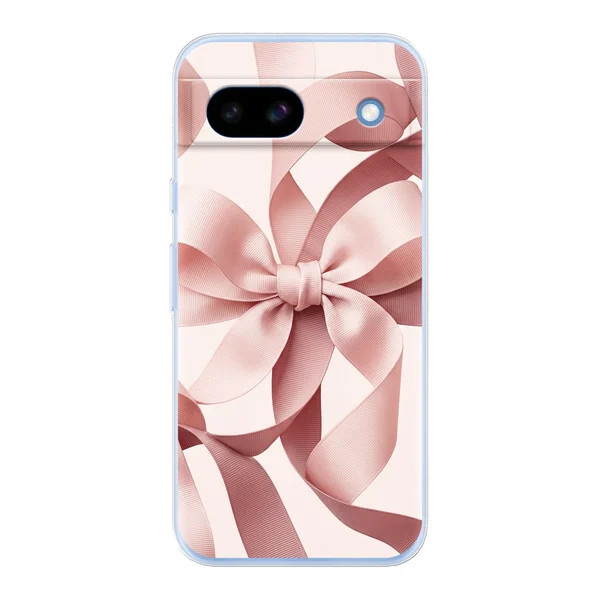Blush Pink Ribbon Strap Bow case