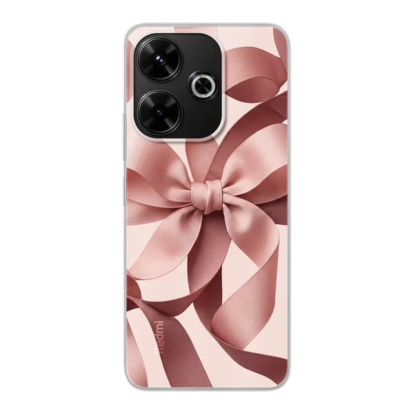 Blush Pink Ribbon Strap Bow case