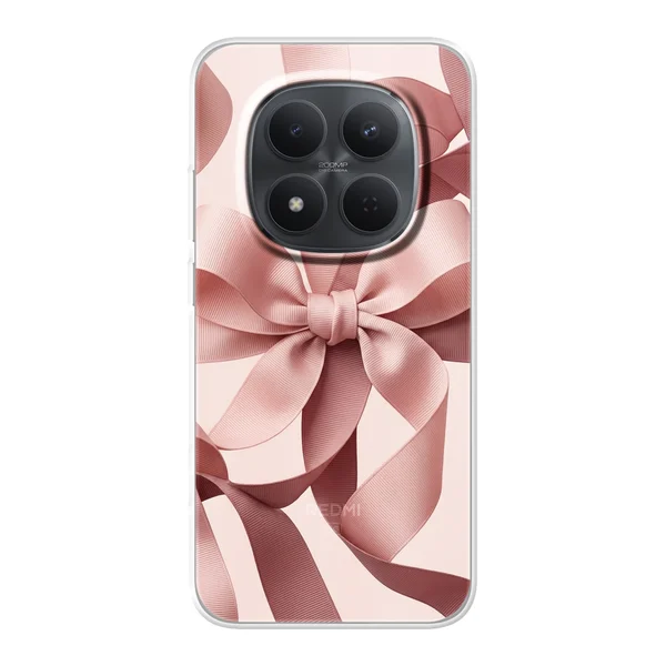 Blush Pink Ribbon Strap Bow case