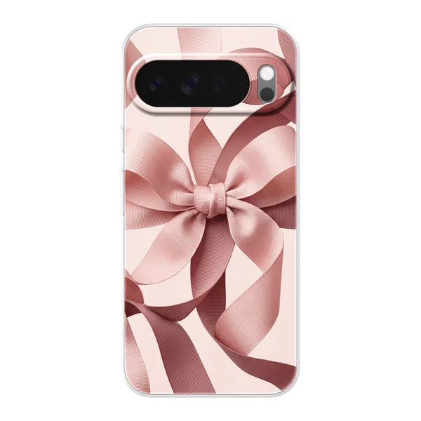 Blush Pink Ribbon Strap Bow case