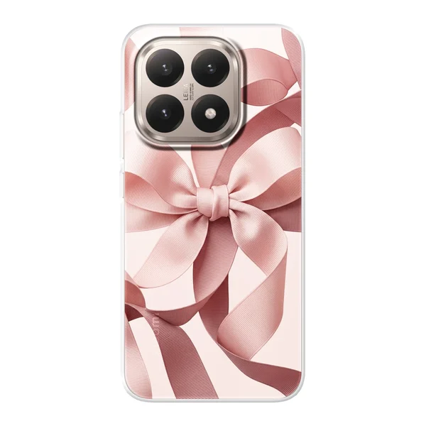 Blush Pink Ribbon Strap Bow case